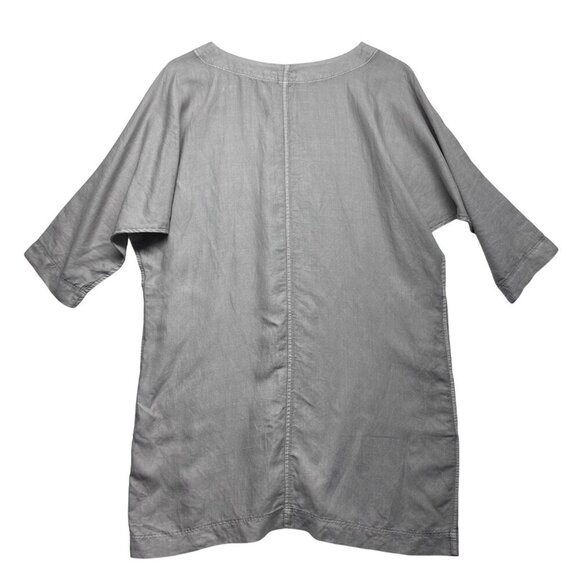 Wilfred Womens Ramie Blend Dolman Sleeve Tunic Top Dress Size XXS Oversized Gray - Picture 2 of 11